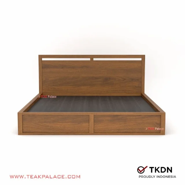 Tempat Tidur Minimalis 4 Laci King Size Ernest Kayu Jati 180
