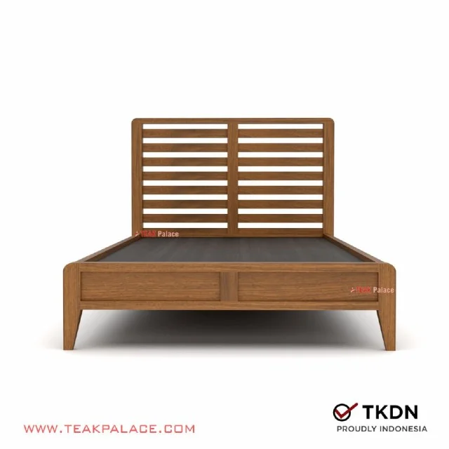 Tempat Tidur Minimalis Anak Single Minimax Kayu Jati 100