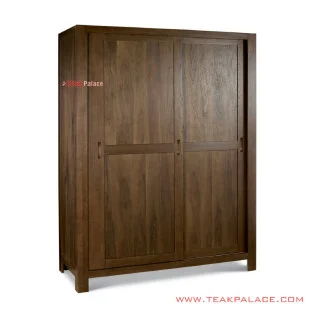 Lemari Pakaian Sliding Kayu Jati Seri Bogor
