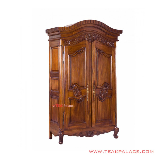 Lemari Pakaian Kayu Jati Ukir 2 Pintu Seri Yogyakarta Lemari Pakaian Kayu Jati Ukir 2 Pintu Seri Yogyakarta