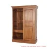 Lemari Kayu Jati 2 Pintu Sliding Minimalis Seri Robinson