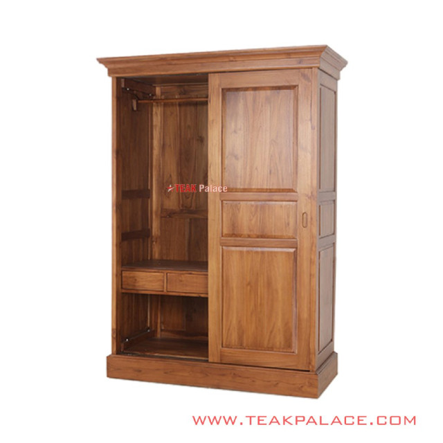 Lemari Kayu Jati 2 Pintu Sliding Minimalis Seri Robinson Lemari Kayu Jati 2 Pintu Sliding Minimalis Seri Robinson
