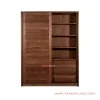Lemari Pakaian Sliding Jati Natural Seri Surabaya