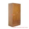 Lemari Kayu Jati Minimalis Untuk Pakaian 2 Pintu Seri Jakarta