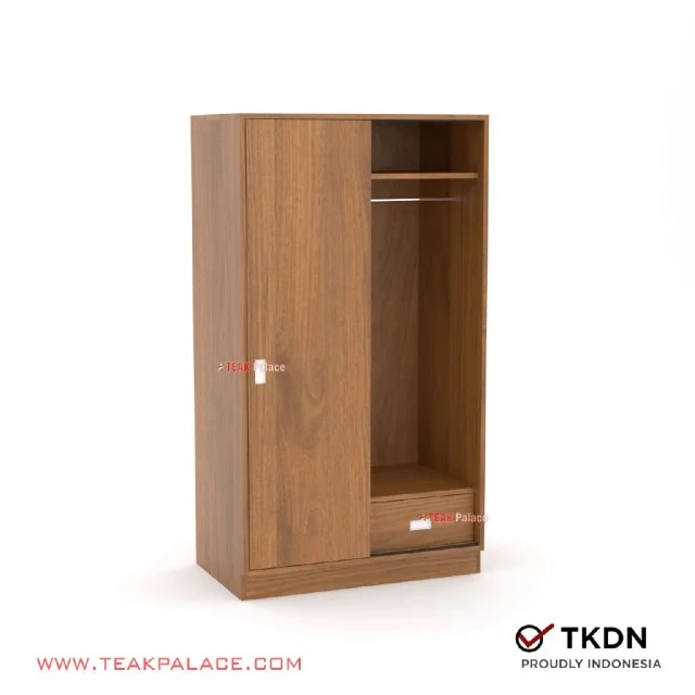 Lemari Baju Anak Minimalis 2 Pintu Sliding Kayu Jati Seri Boka Laci Lemari Baju Anak Minimalis 2 Pintu Sliding Kayu Jati Seri Boka Laci