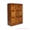 Lemari Pakaian Kayu Jati salak Brown Muda Seri Gilang
