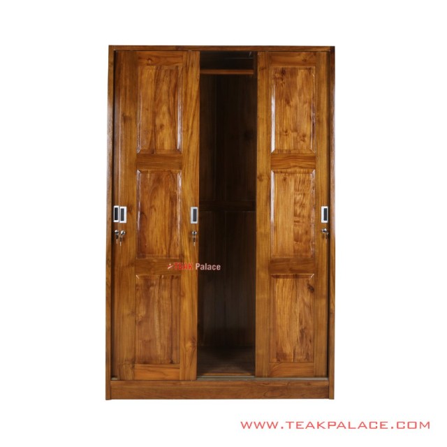 Lemari Pakaian Kayu Jati salak Brown Muda Seri Gilang Lemari Pakaian Kayu Jati salak Brown Muda Seri Gilang