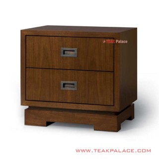 Nakas 2 Laci Minimalis Salak Brown Muda Seri Altama