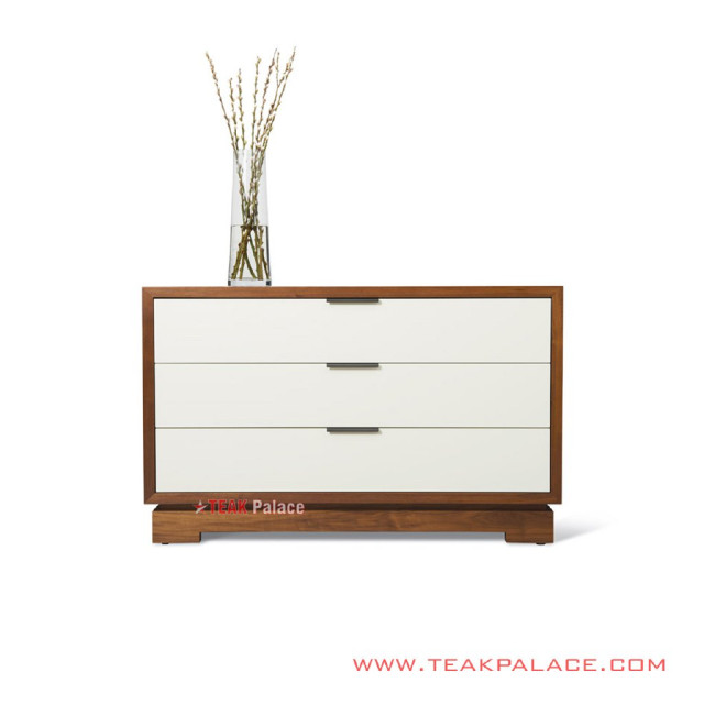 Buffet Jati Minimalis salak Brown Putih Altama