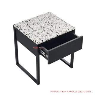 Meja Nakas Minimalis Marmer Corak Seri Natalis