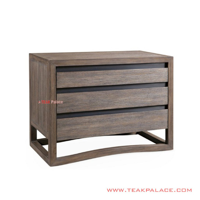 Nakas Jati Asuka Minimalis White Wash