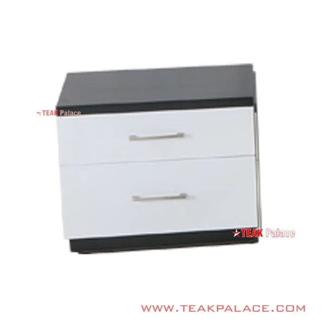 Nakas Kayu Jati Minimalis Duco White Black Seri Vista Nakas Kayu Jati Minimalis Duco White Black Seri Vista