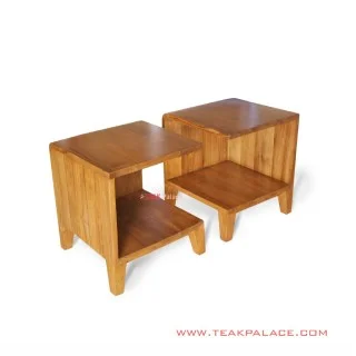 Nakas Minimalis 2 Unit Kayu Jati Seri Jakarta