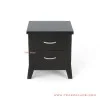 Nakas Jati Hitam 2 Drawer Visco Minimalis