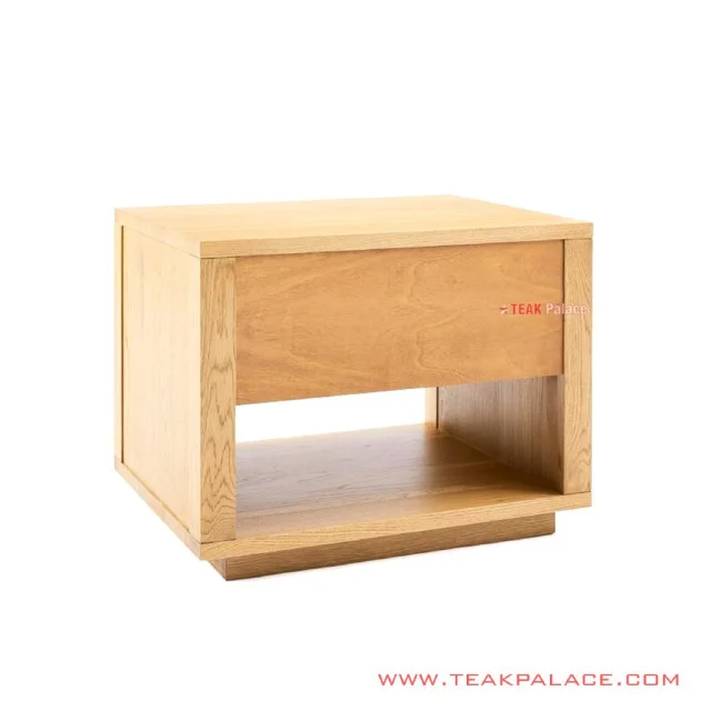 Nakas Kayu Jati Natural Seri Nadim