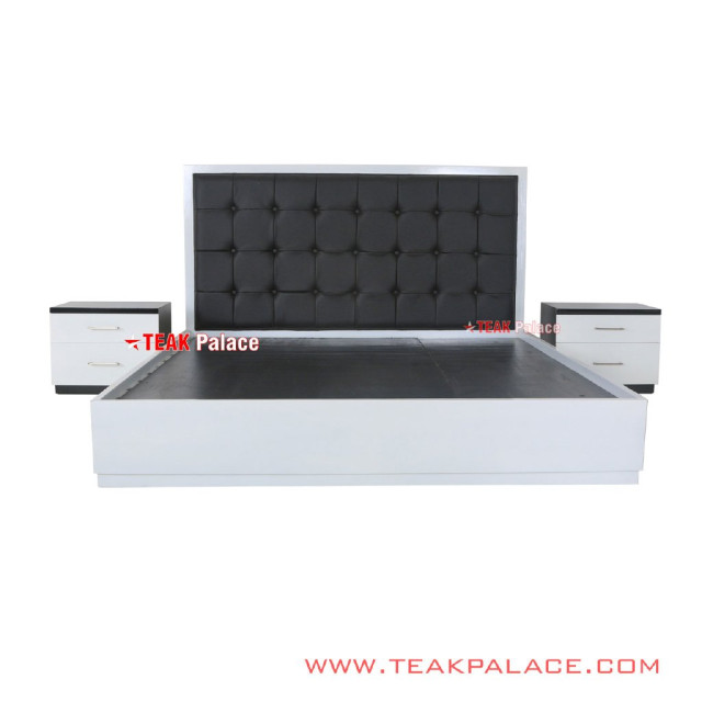 Set Dipan 2 Nakas Mewah Minimalis Black White Seri Vista Set Dipan 2 Nakas Mewah Minimalis Black White Seri Vista